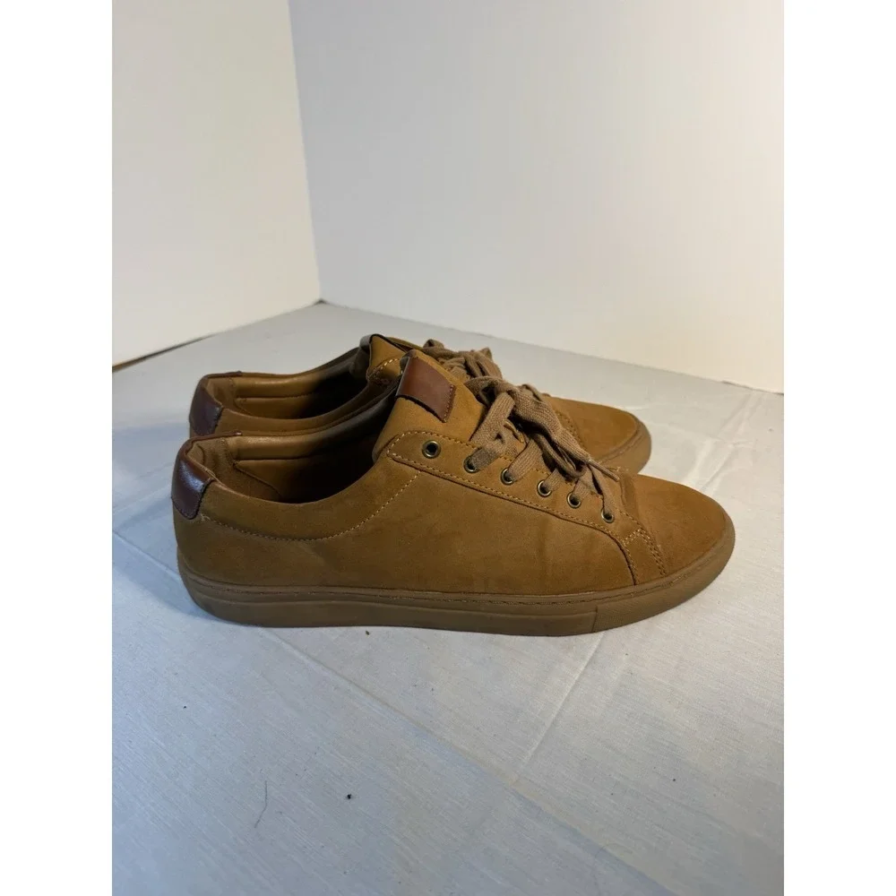 Goodfellow & Co. Khalil Casual Brown Faux Leather Lace Up Loafer Shoes 11